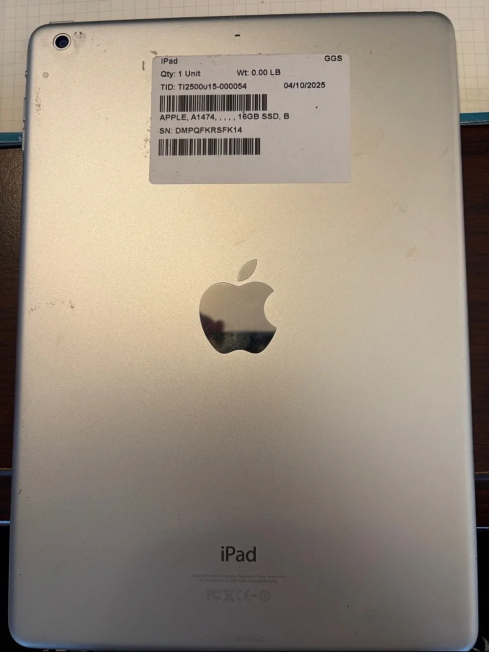 Apple iPad Air (1st Generation) 16 GB - White - 9.7